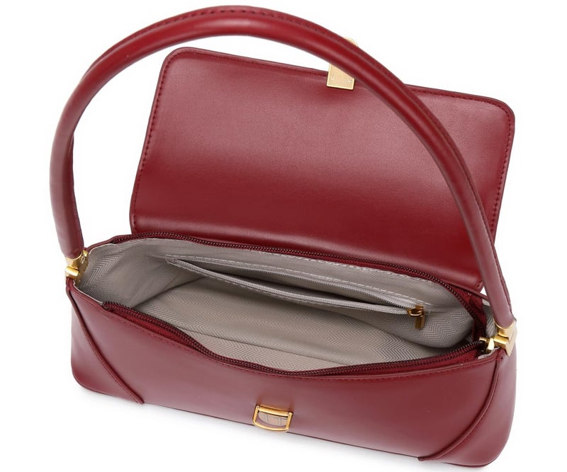 WSRYDJDL Shoulder Bags for Women Vintage Handbag Retro Classic Small Purse Cute Hobo Tote Handbag Mini Clutch Purse (Red) - Image 4